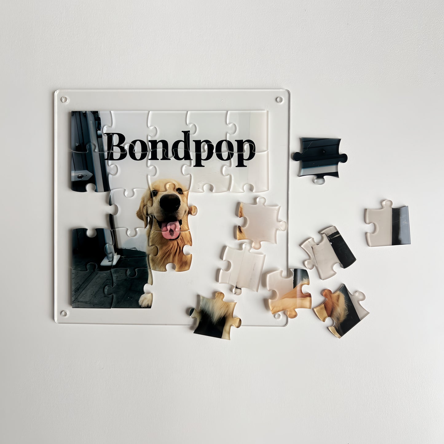 Bondpop private high-end customization - Eternal and memorable love - Transparent acrylic jigsaw puzzle - Optional size.